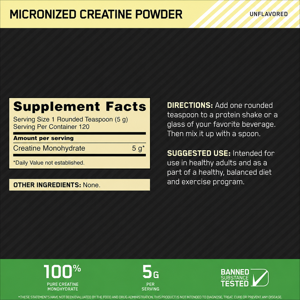 Creatina Optimum Nutrition 600g