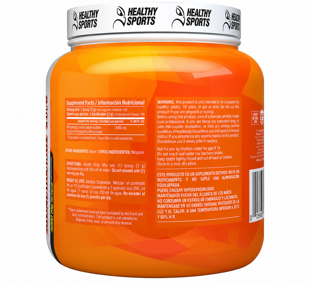 Creatina Monohidratada Healthy Sports 300g
